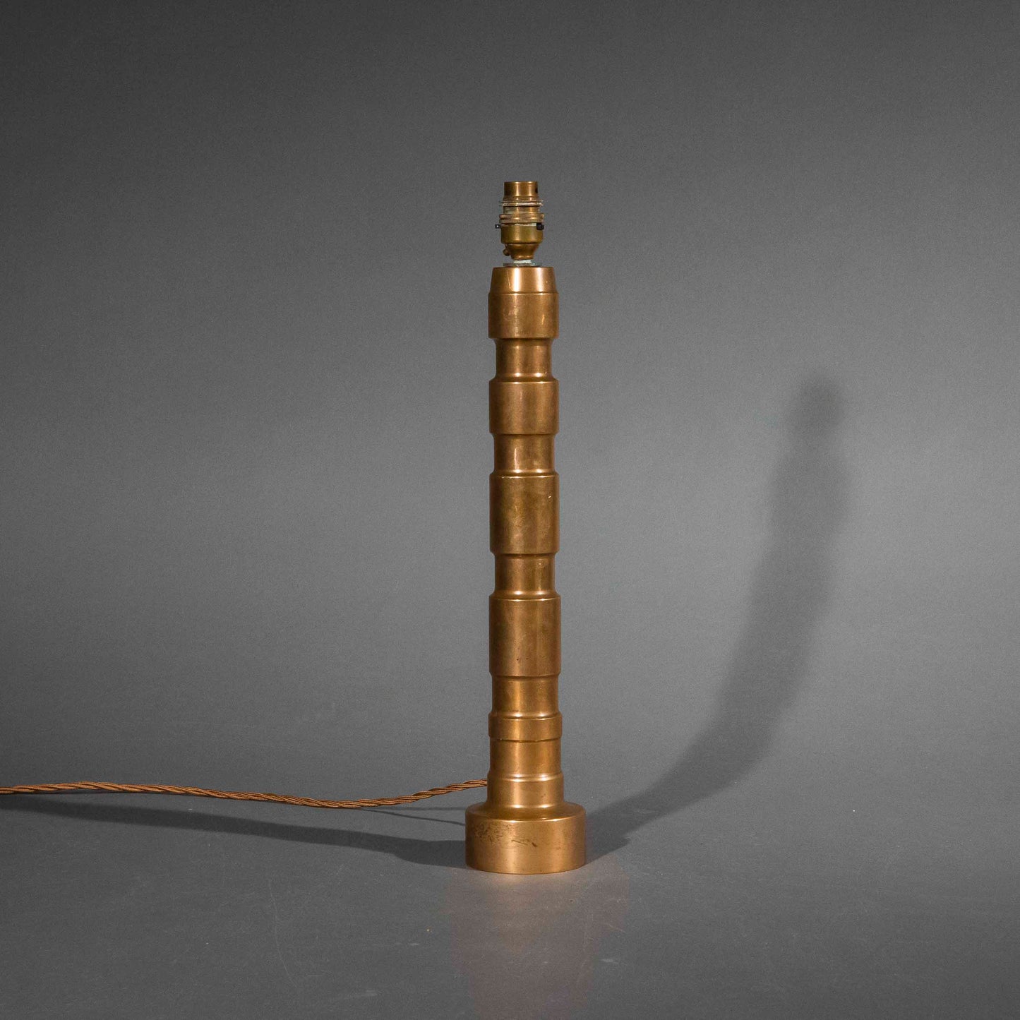 Tall 20th Century Bronze Lamp