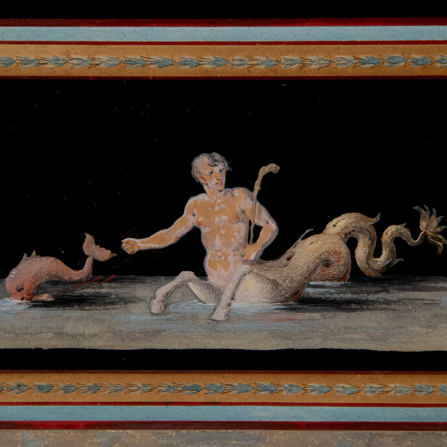 Pair of Michelangelo Maestri 'Pompeian' Gouaches