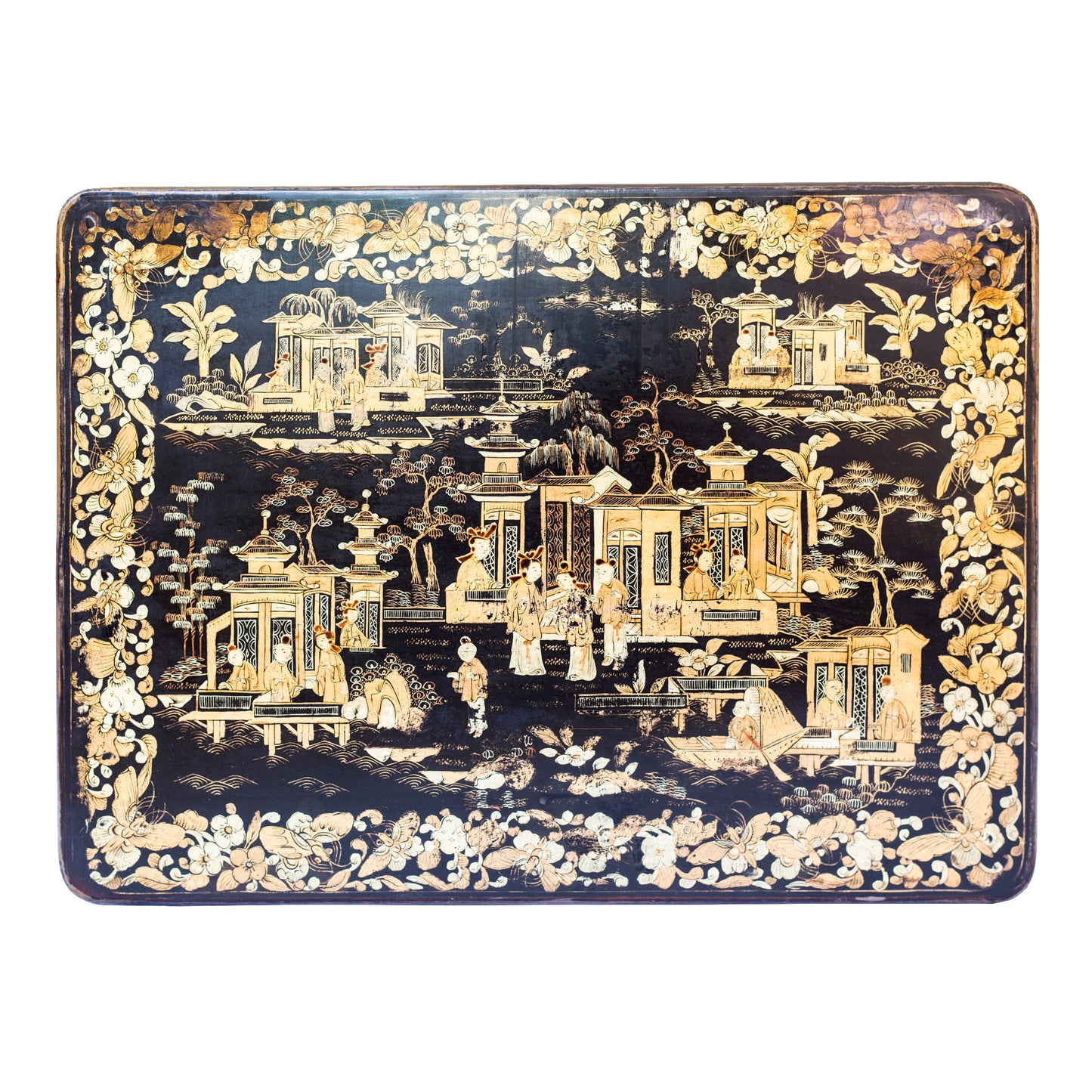 Early 19th Century Chinese-Export Chinoiserie Nest of Tables