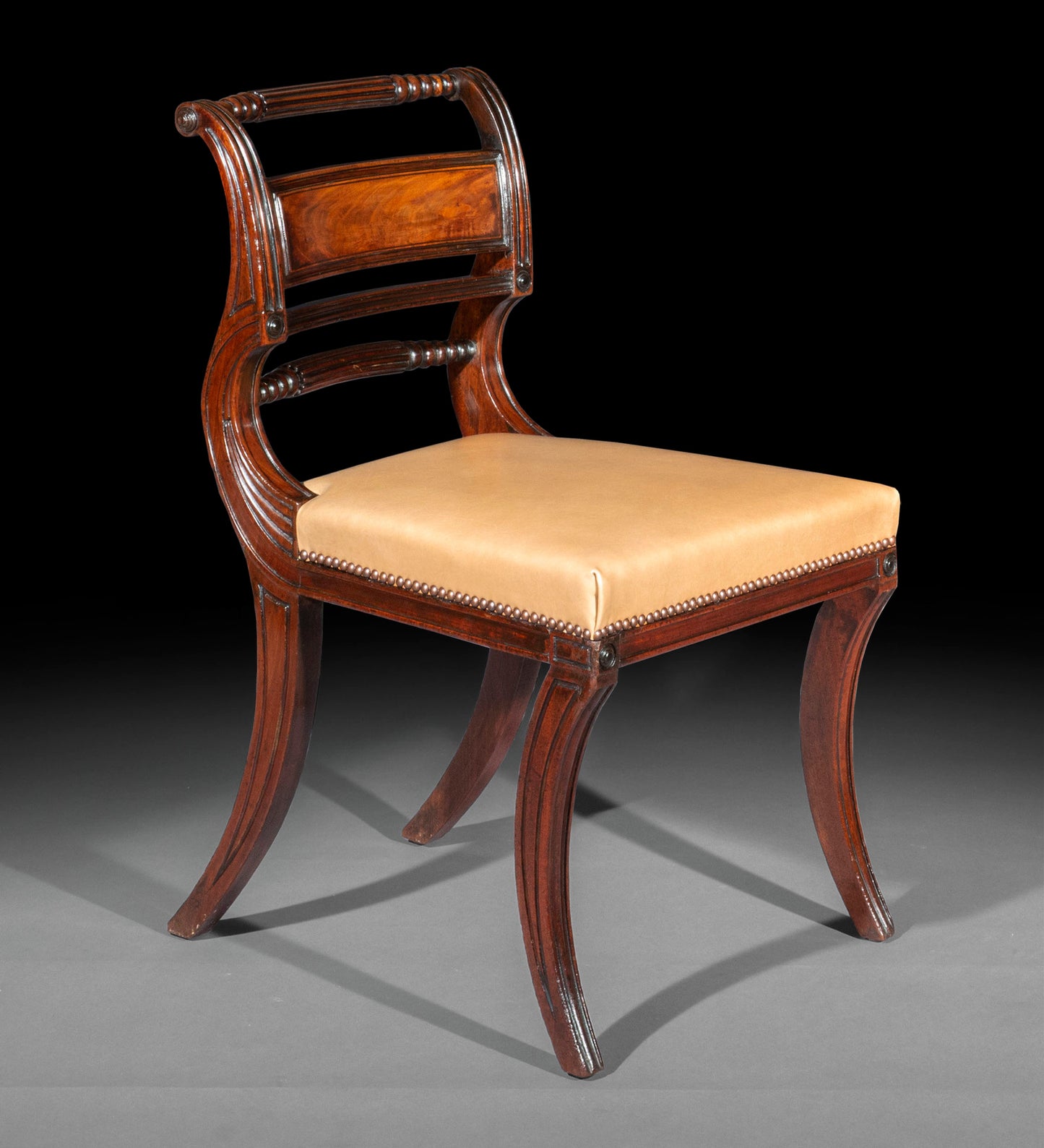 Set of Six Regency Klismos Chairs, attributed to Gillows