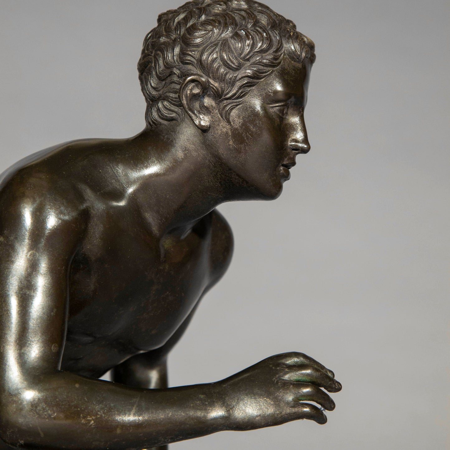 Grand Tour Bronze Figure of an Athlete