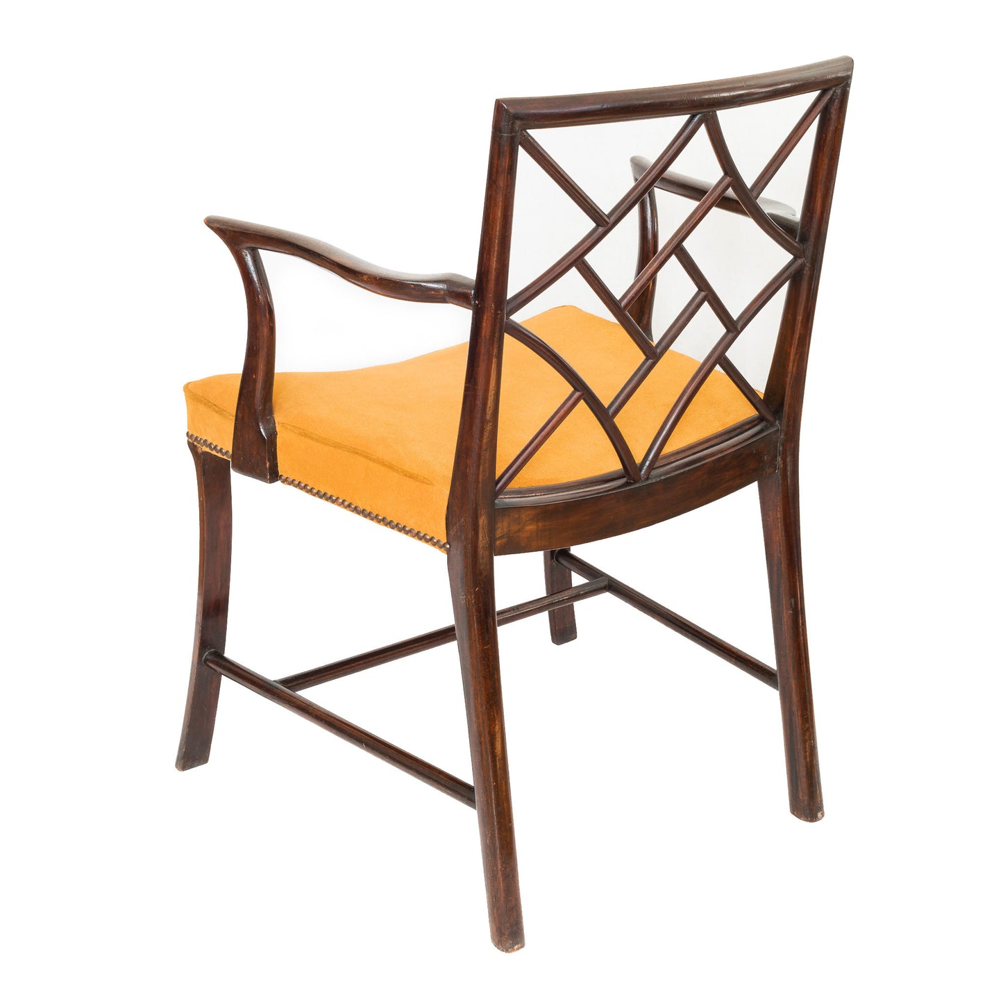 Close Pair Of George III Mahogany Cockpen Armchairs