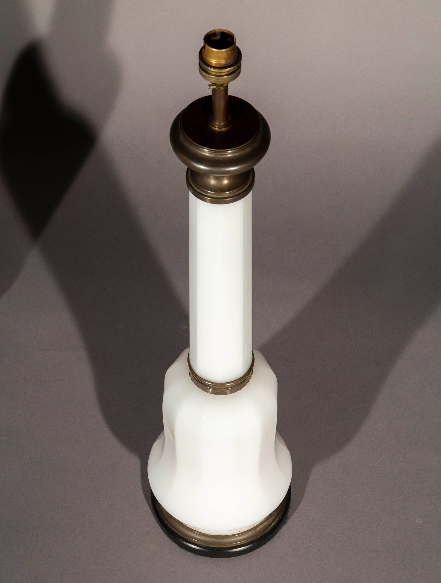 Pair of 19th Century Opaline Glass Lamps