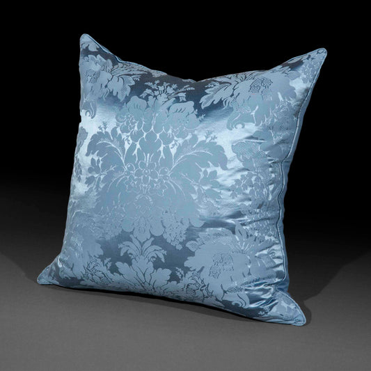 Piped Silk Damask Cushions