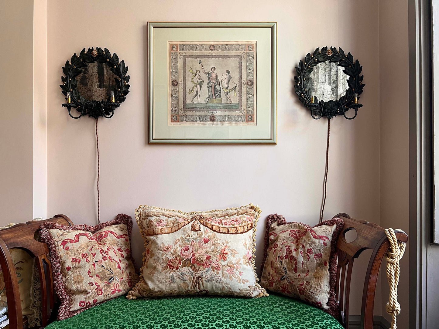 Pair of 19th Century Tapestry Cushions