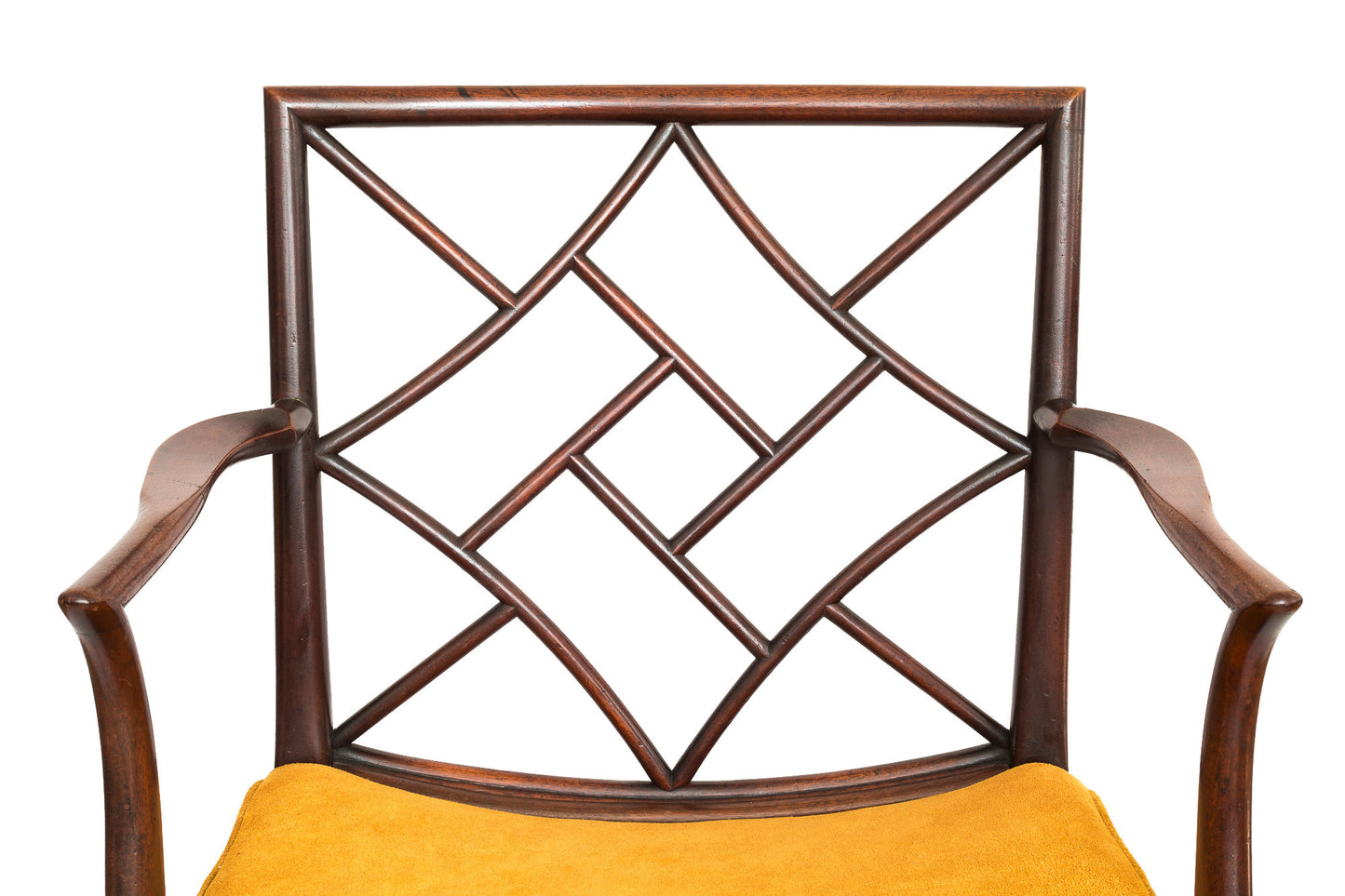 Close Pair Of George III Mahogany Cockpen Armchairs