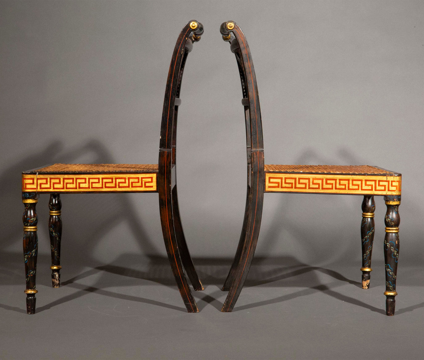 A Pair of Regency Painted Chairs - 3 pairs available
