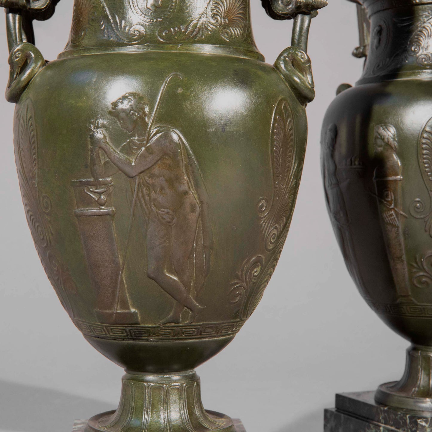 Pair of 19th Century Grand Tour Volute Kraters