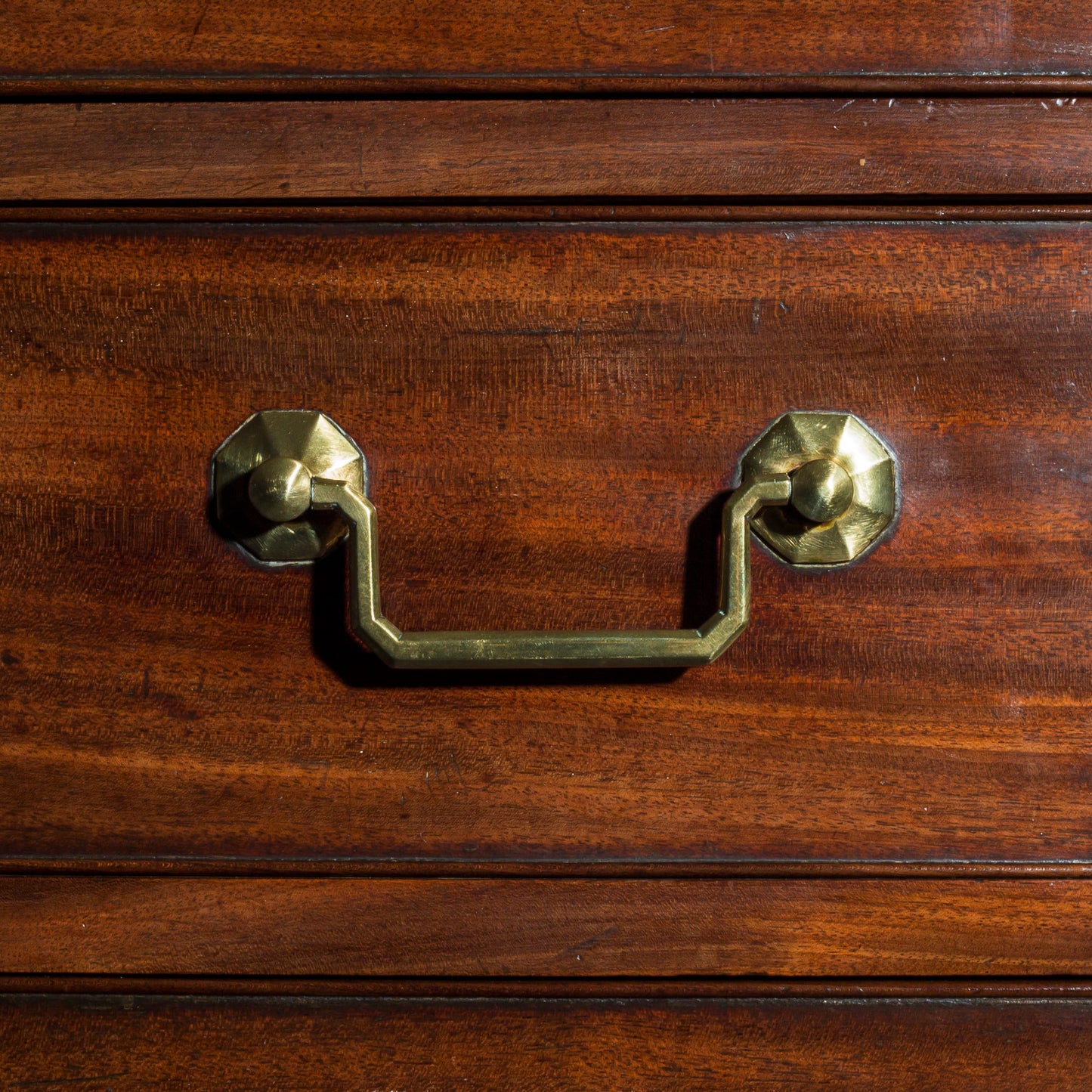 Fine George III Mahogany Bow-Front Commode, Attributed to Gillows
