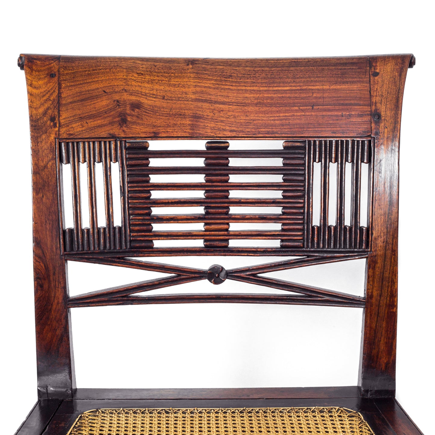 English Colonial Regency Padouk Side Chair