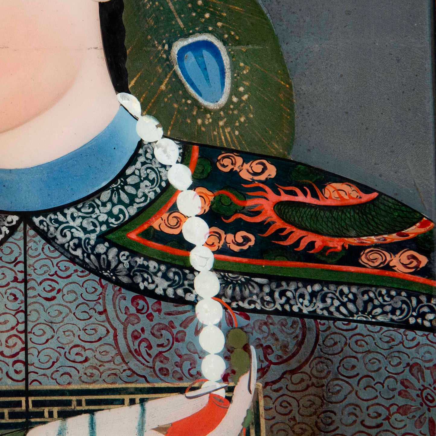 Early 19th Century Chinese Reverse Glass Portrait