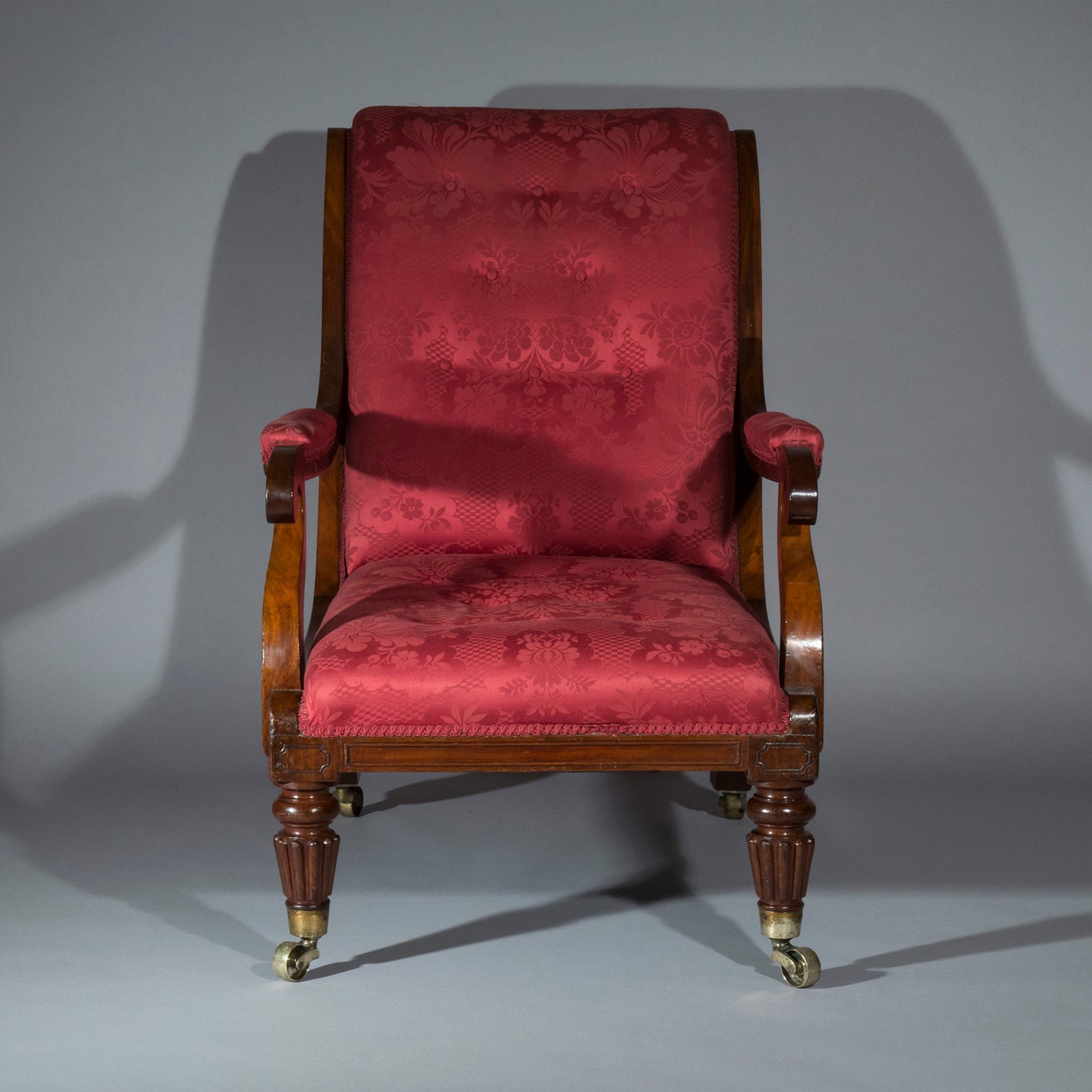 Large Regency Library Armchair, attributed to Gillows