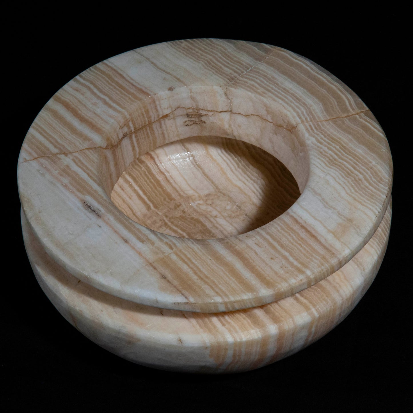 Antique Egyptian Alabaster Vessel