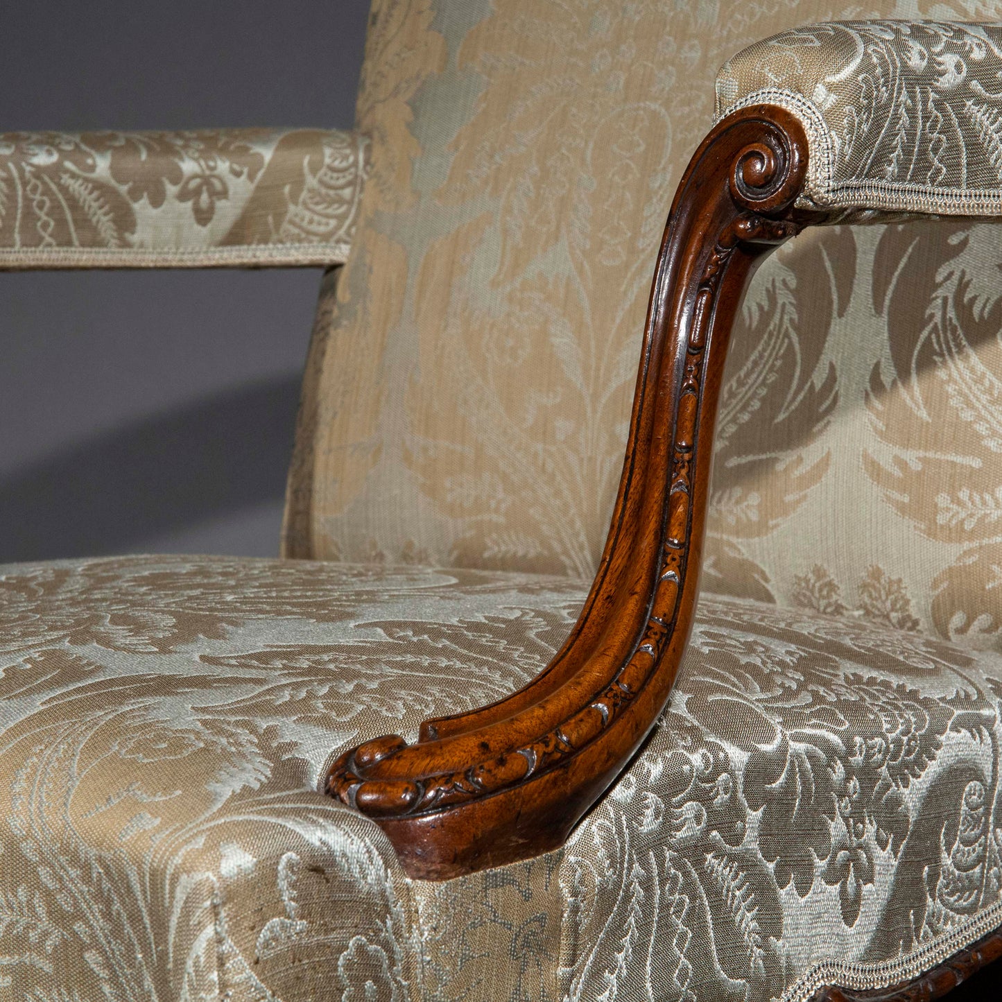 Fine Chippendale Gainsborough Armchair