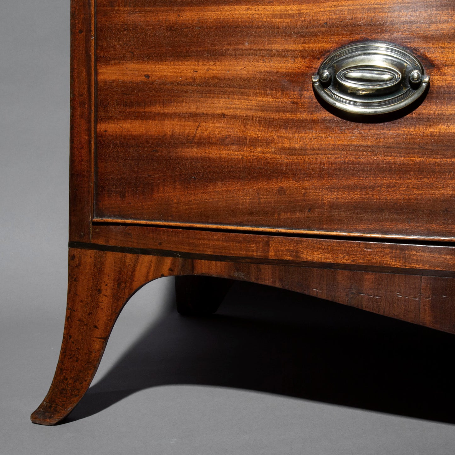 George III Bow-Front Chest of Drawers, Attributed to Gillows