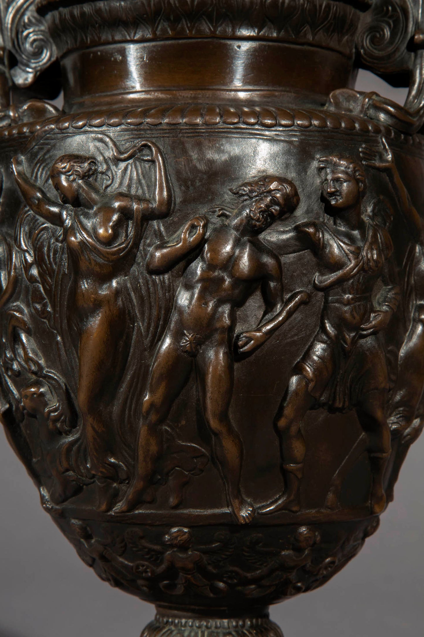 Antique Bronze Volute Krater