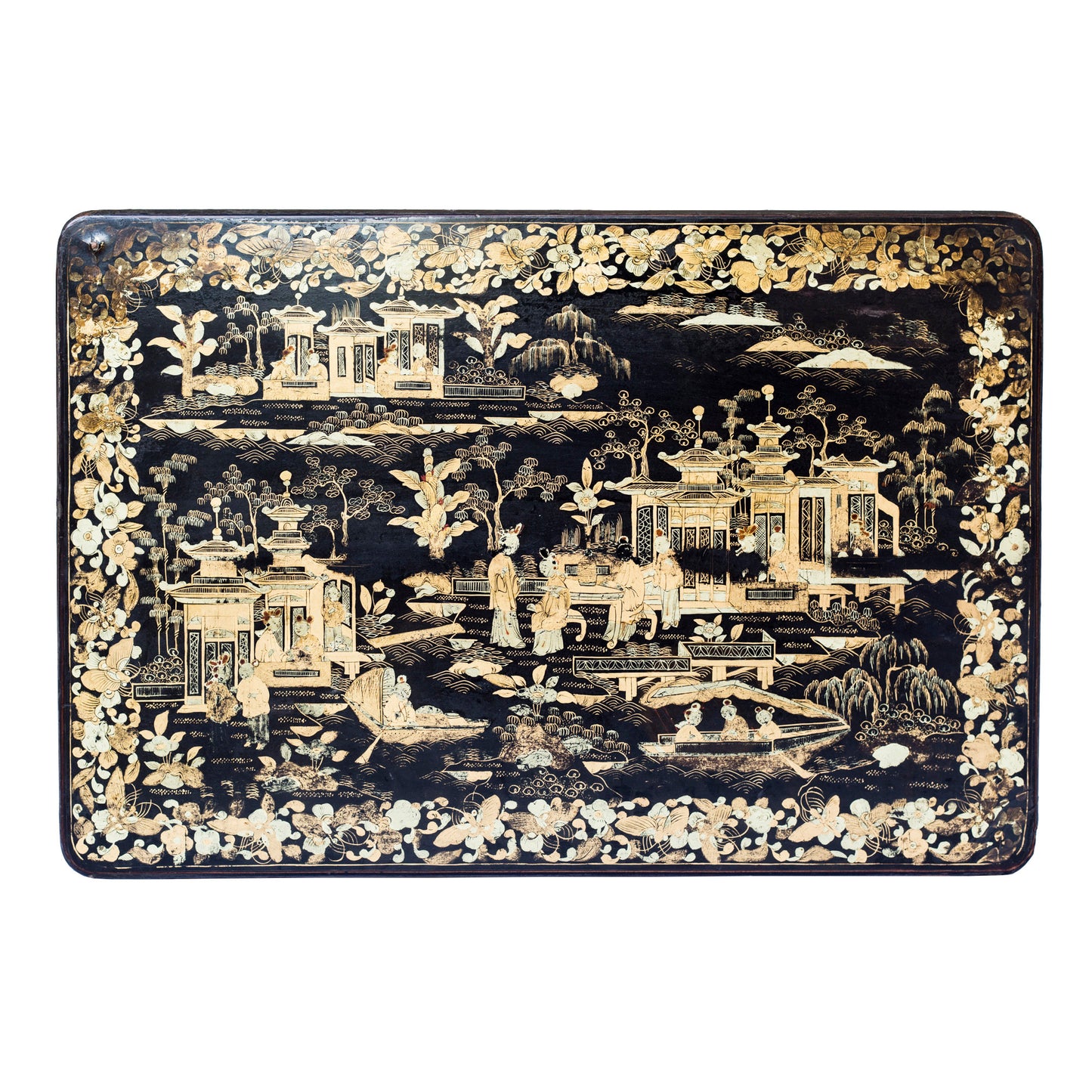 Early 19th Century Chinese-Export Chinoiserie Nest of Tables