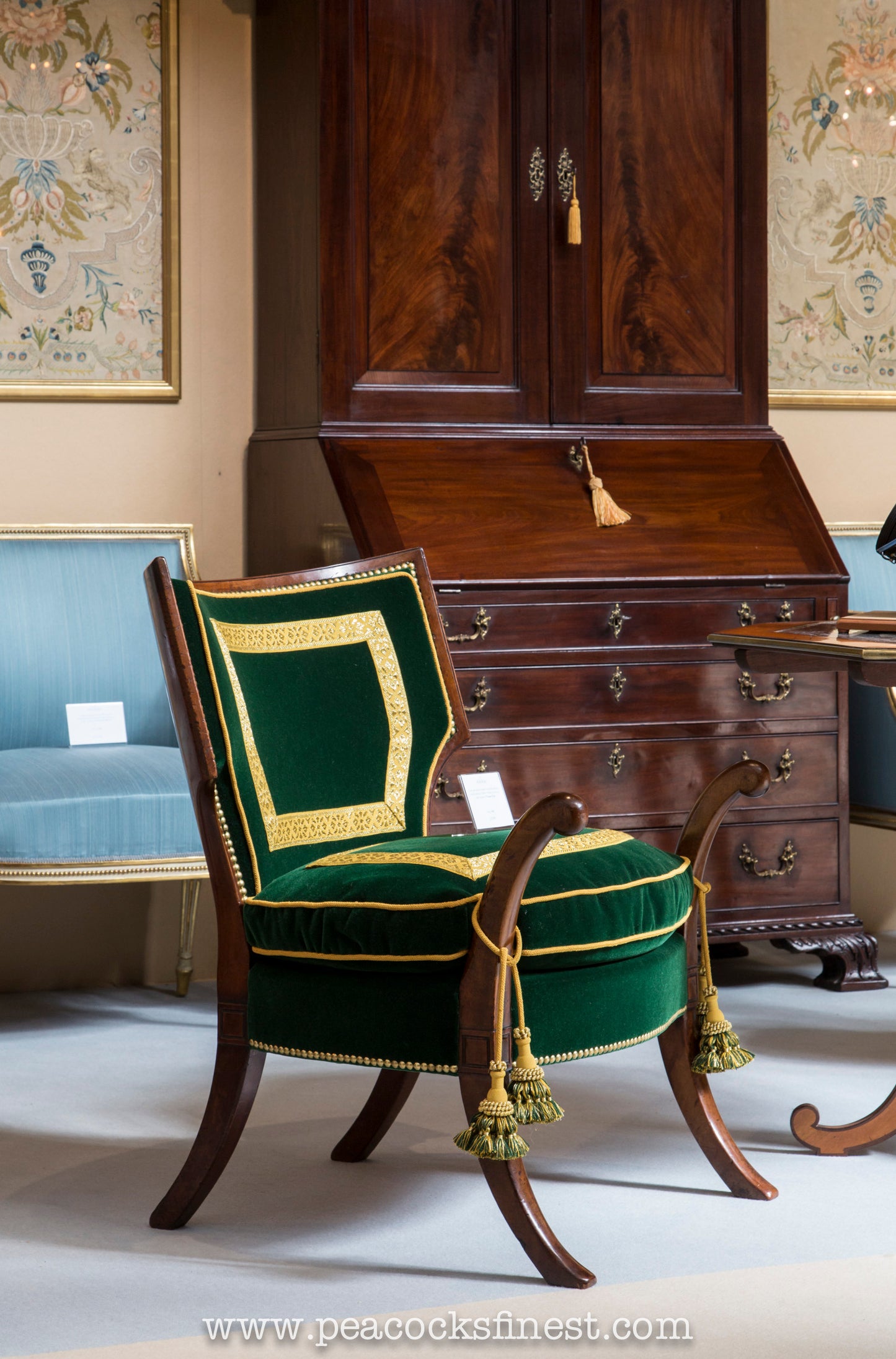 Rare Regency Officer's Klismos Armchair