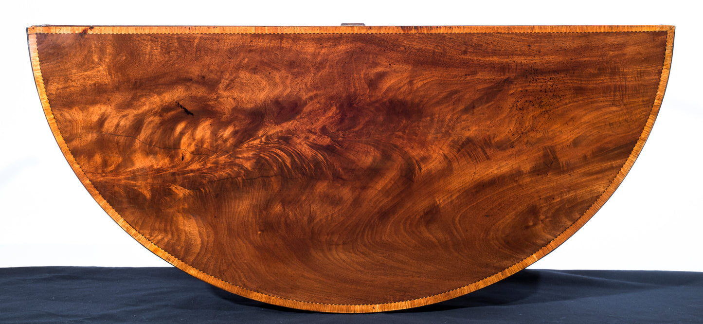George III Figured Mahogany Tea Table