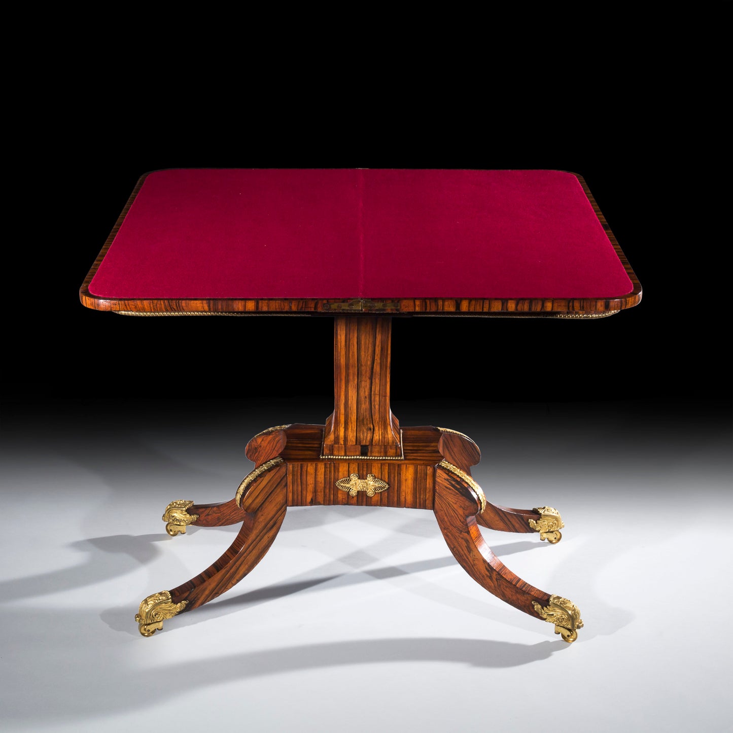 Regency Ormolu Mounted Calamander Card Table