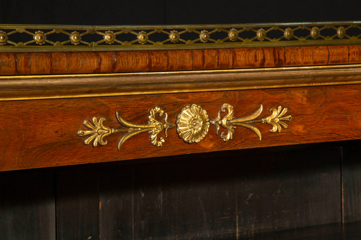 Fine Regency Ormolu Mounted Open Bookcase