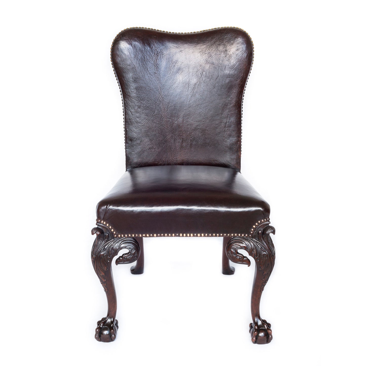 Fine Pair of George II Style Mahogany Side Chairs