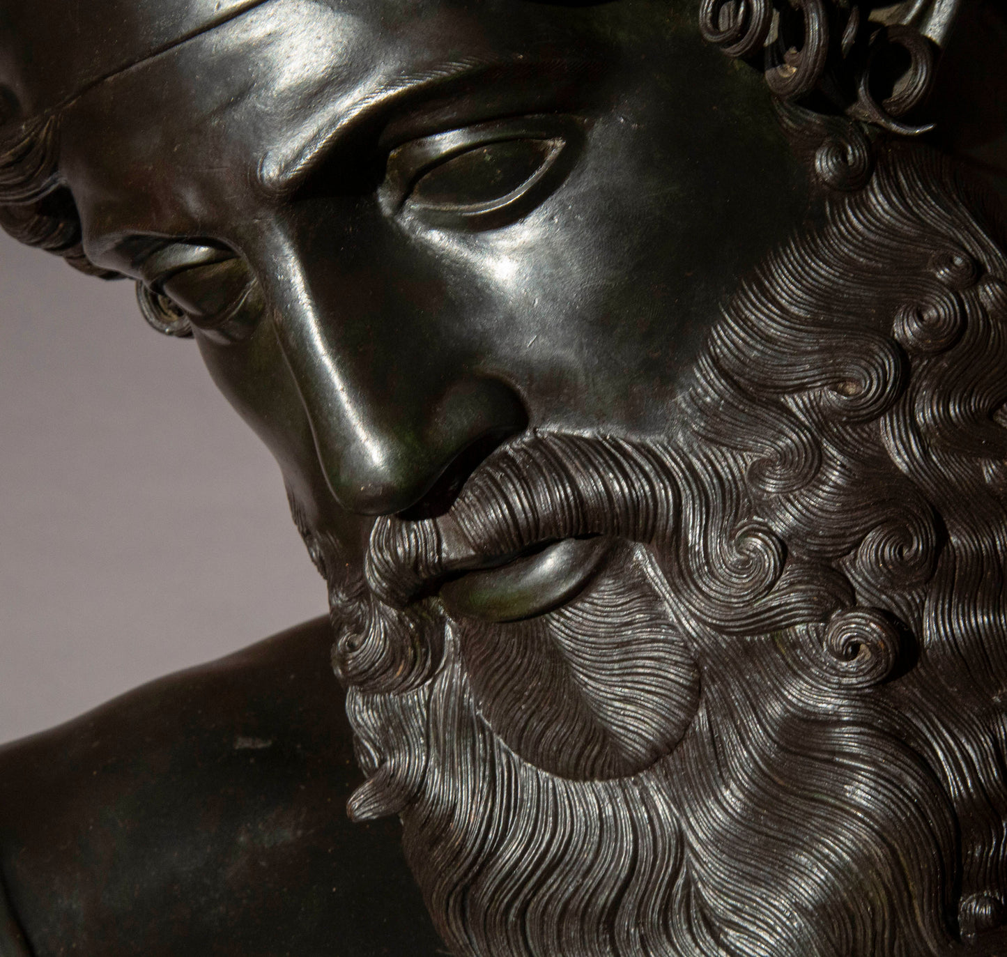 Grand Tour Bronze Bust of Dionysus of the Villa of the Papyri