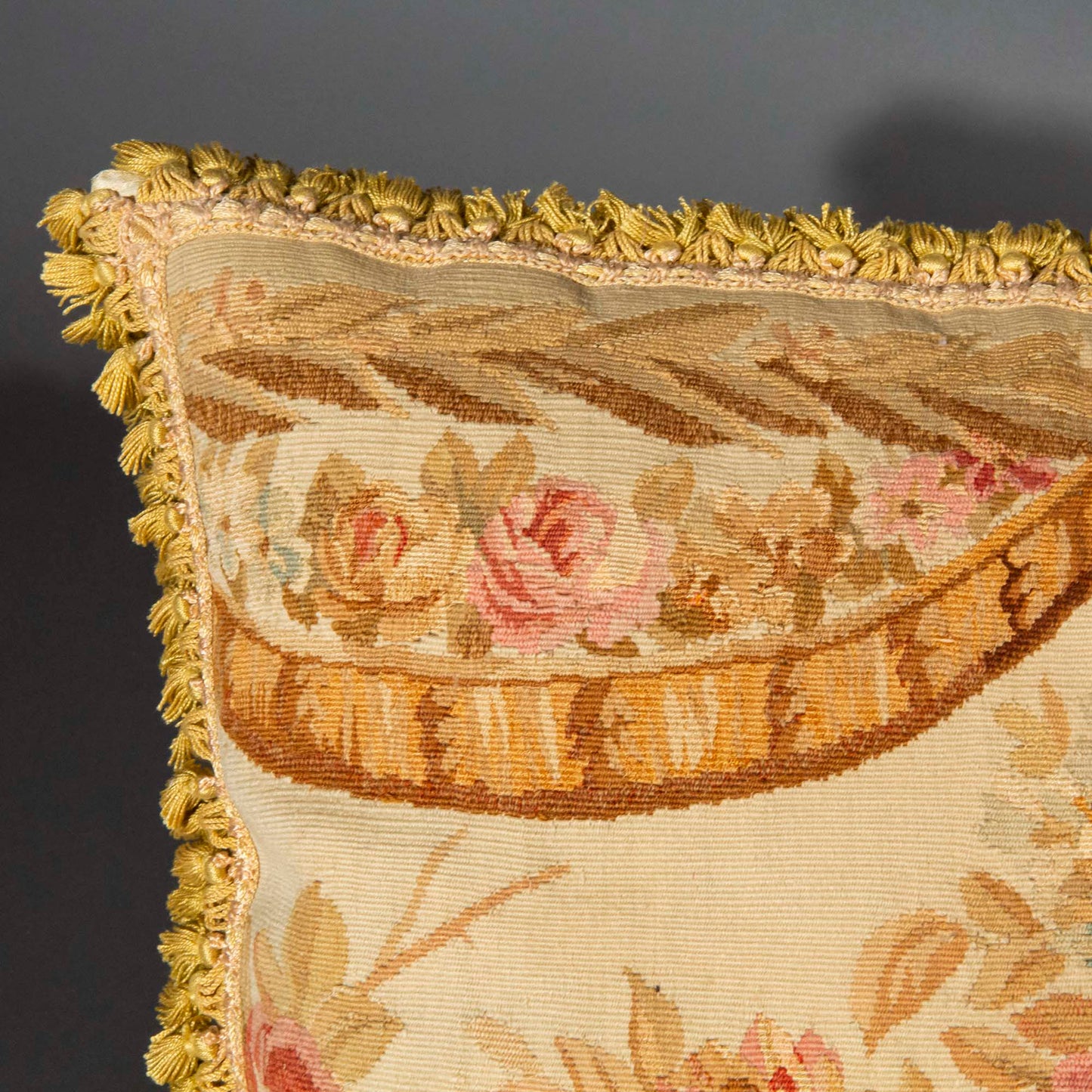 Large 18th Century Aubusson Tapestry Cushion
