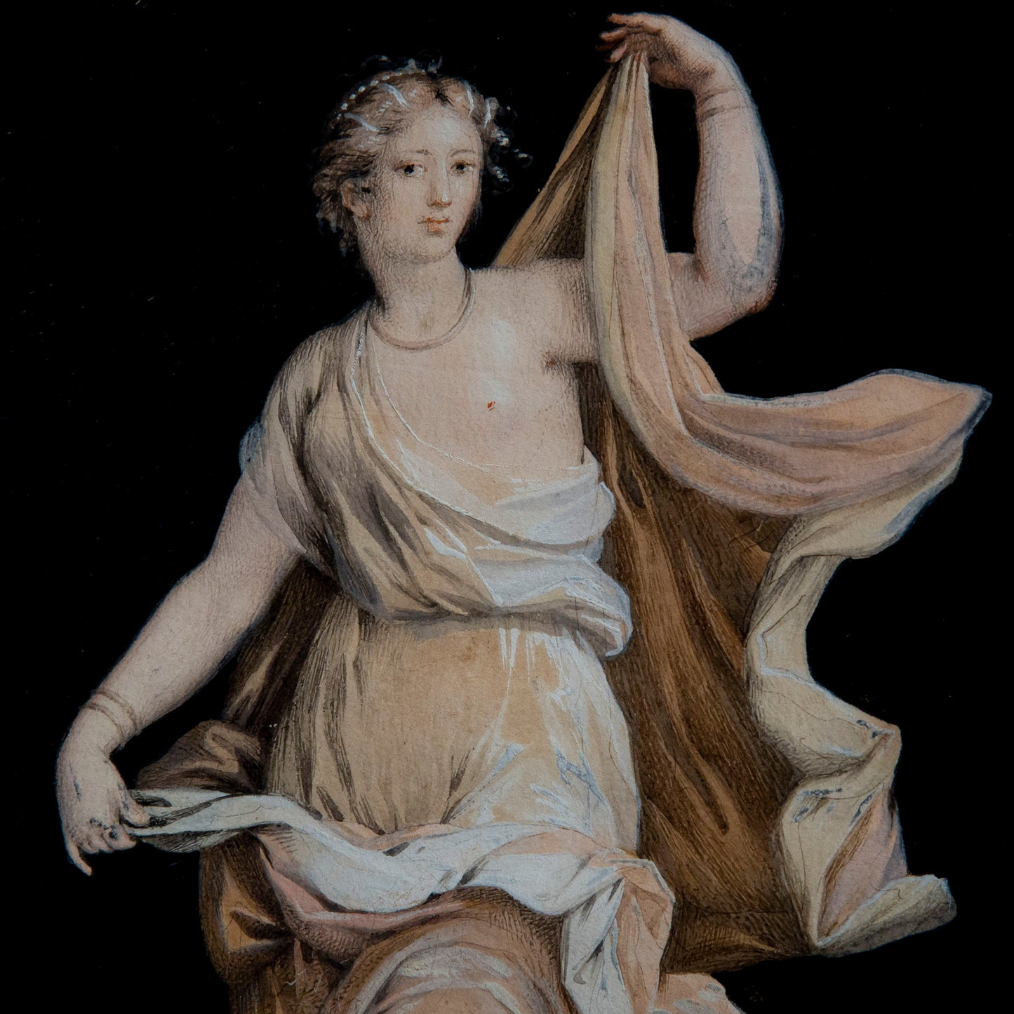 Pair of Michelangelo Maestri 'Pompeian' Gouaches
