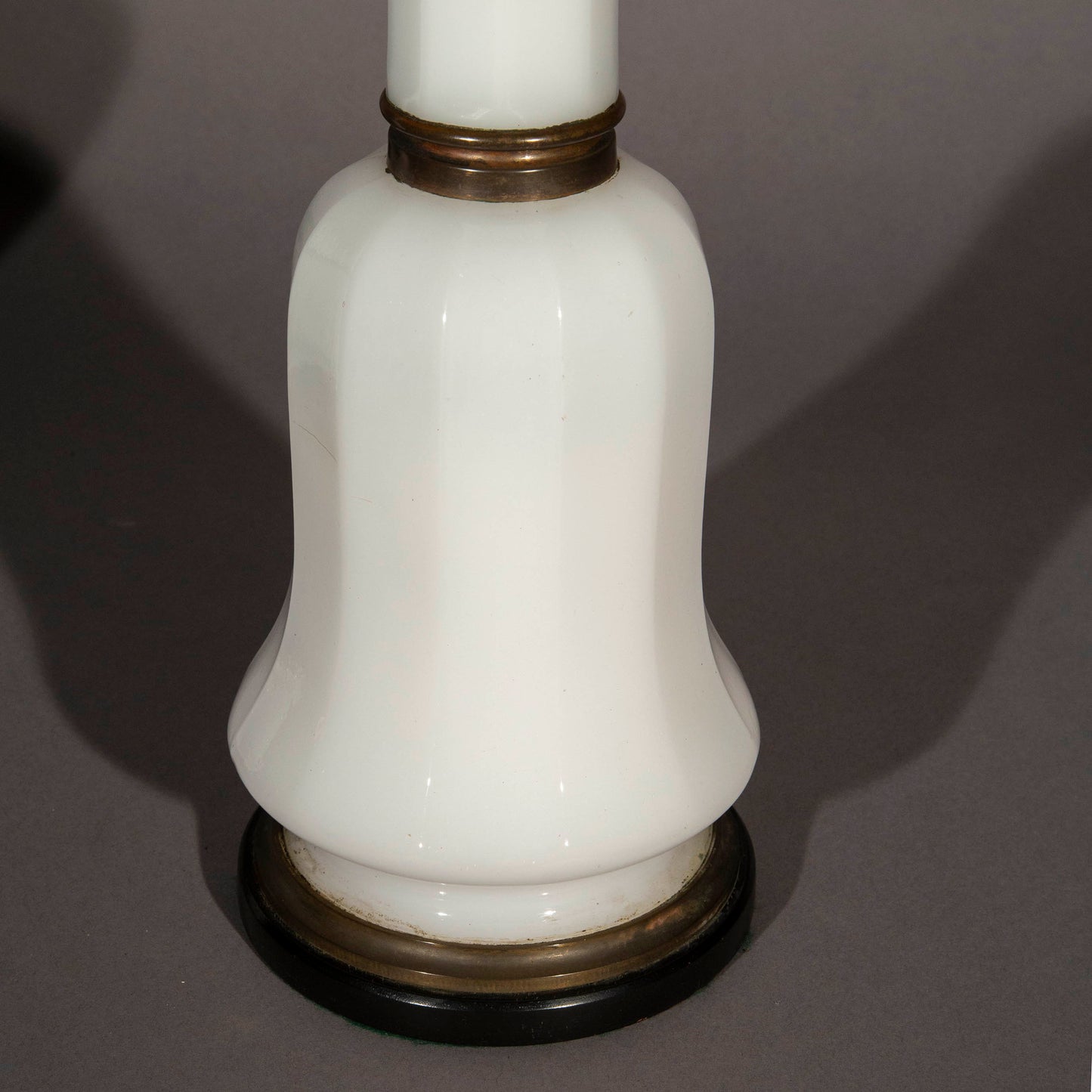 Pair of 19th Century Opaline Glass Lamps