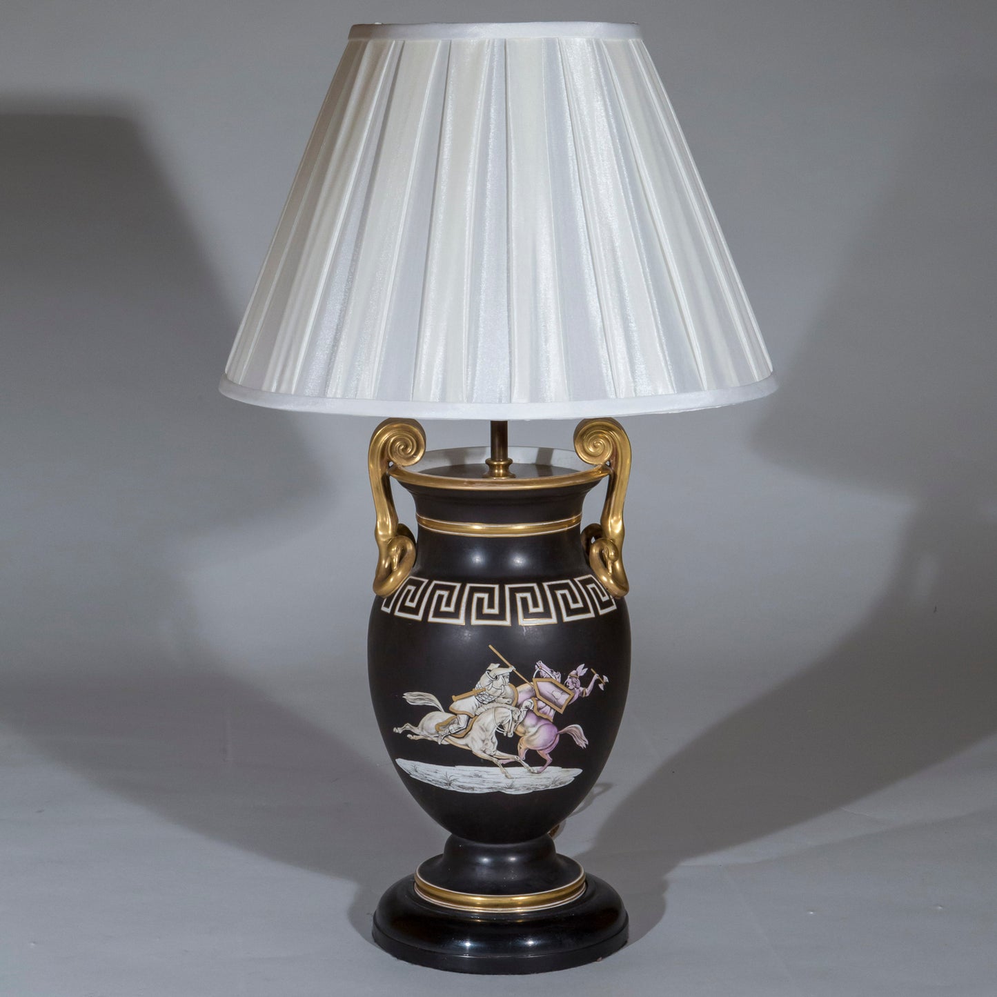 Pair of 19th Century Neoclassical Vase Lamps