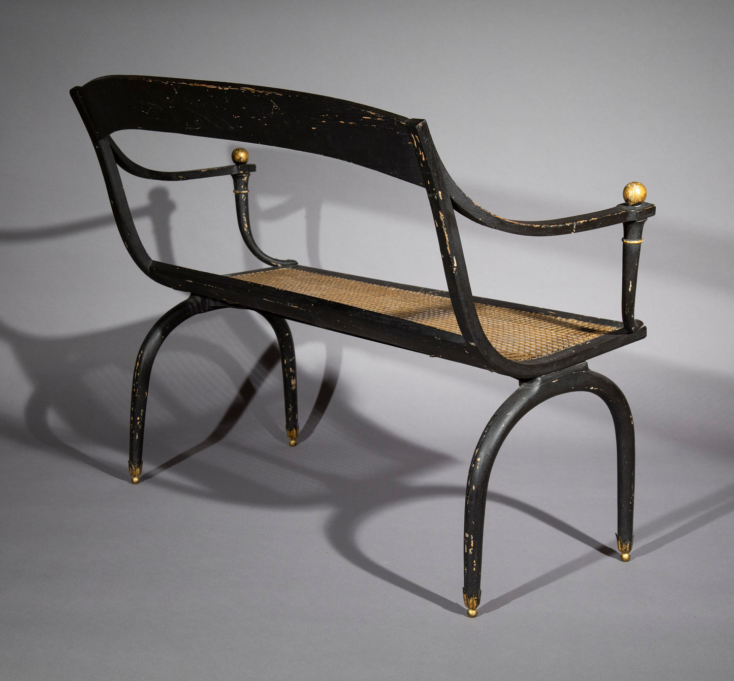 Madeleine Castaing Neoclassical Painted Bench