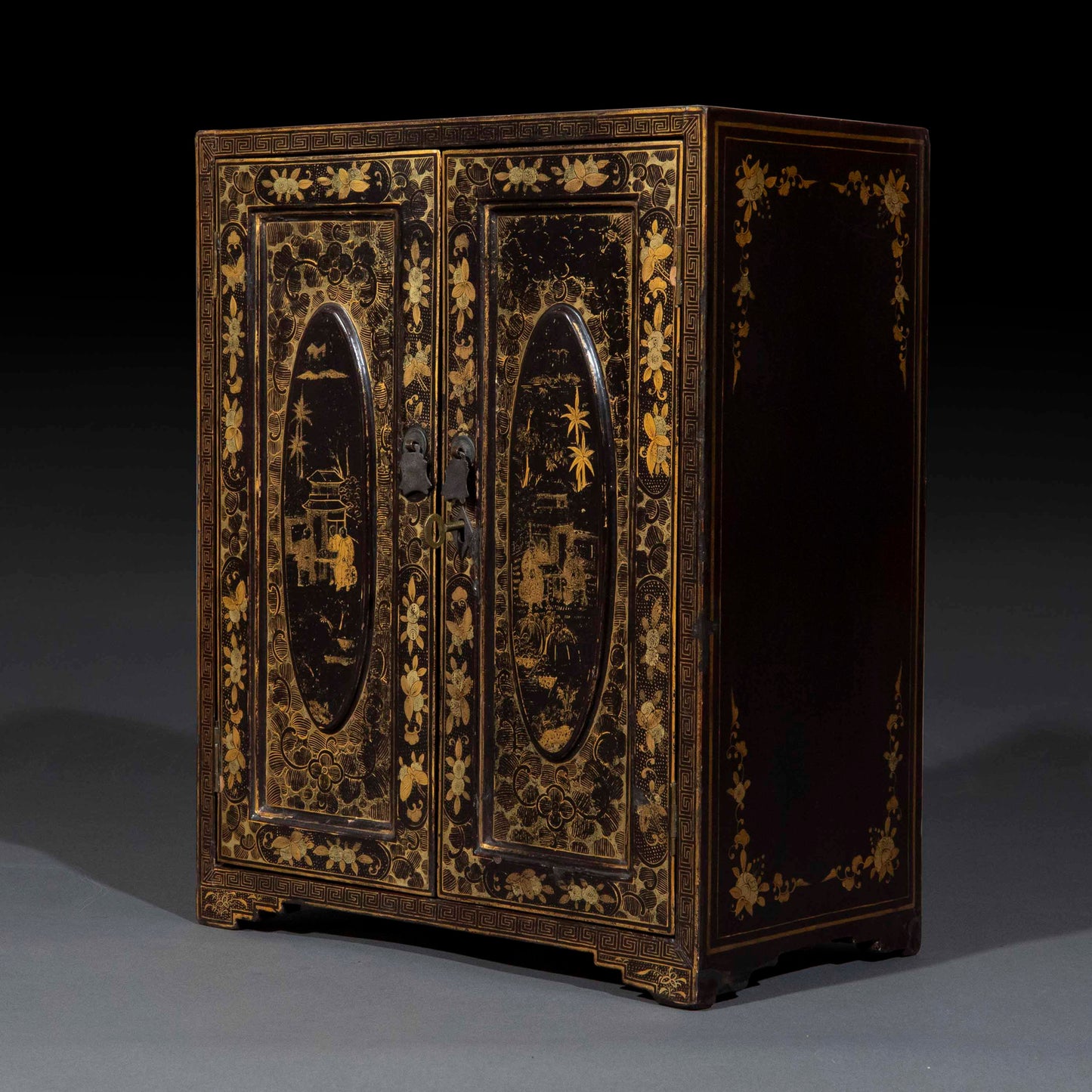 19th Century Chinese Lacquer Table Cabinet