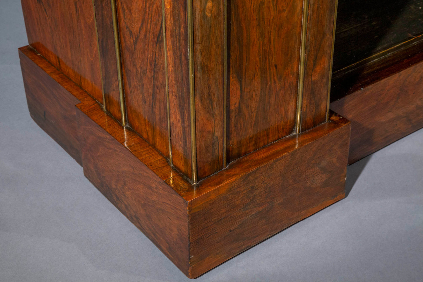 Fine Regency Ormolu Mounted Open Bookcase
