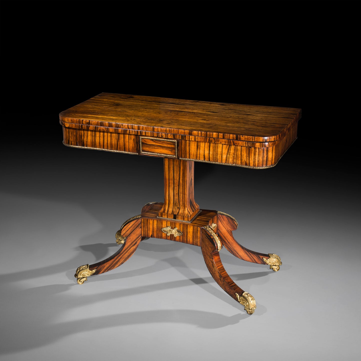 Regency Ormolu Mounted Calamander Card Table