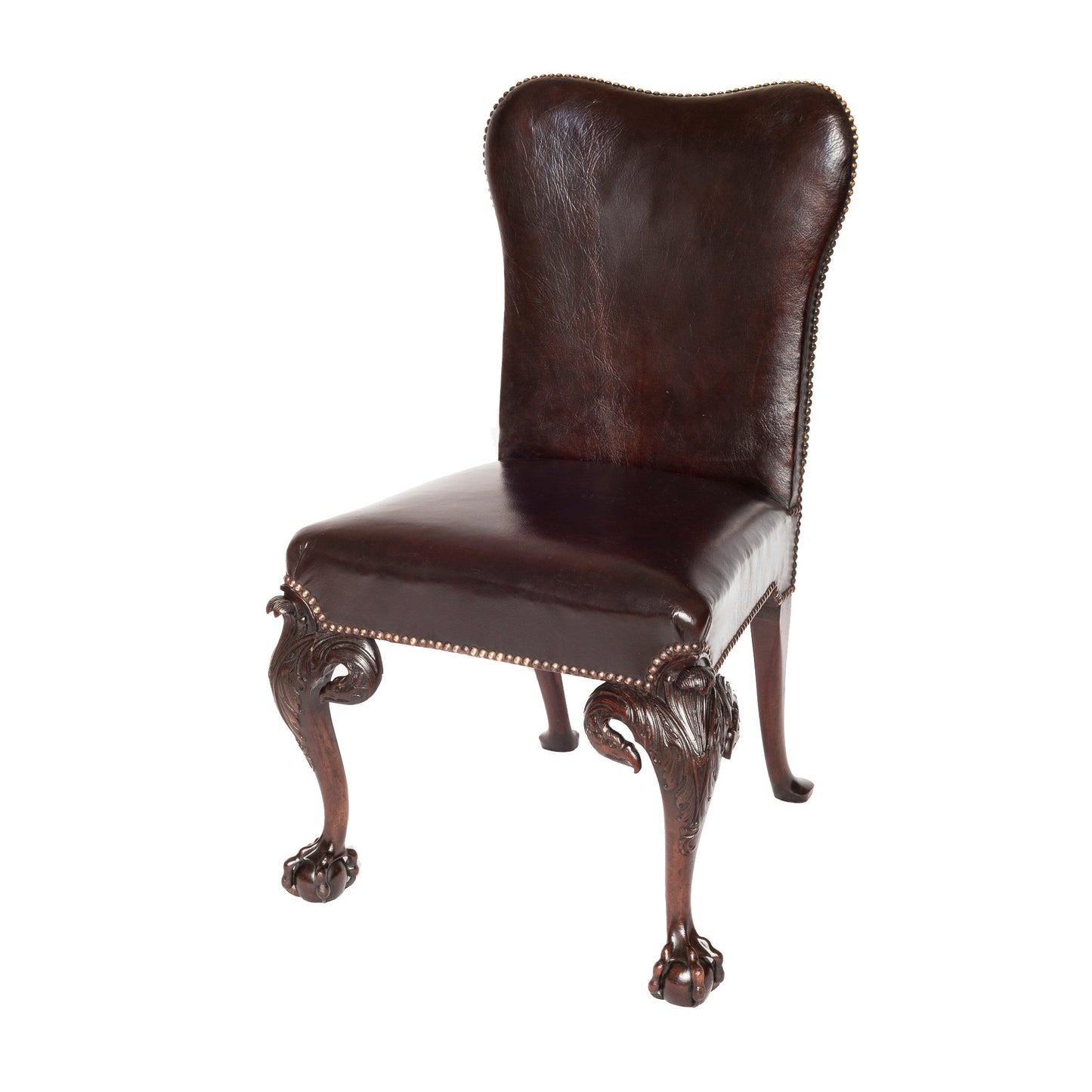 Fine Pair of George II Style Mahogany Side Chairs