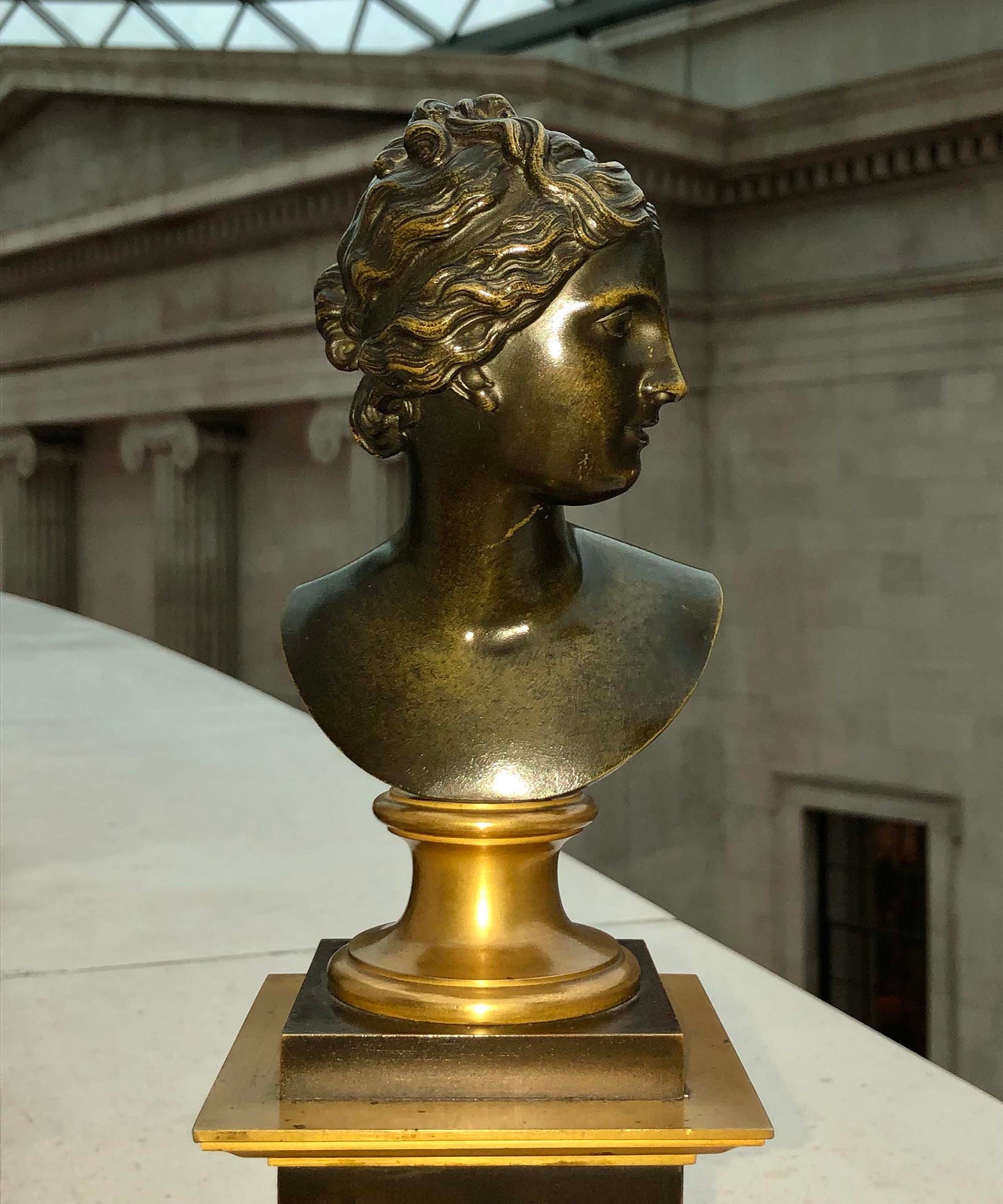 Fine Pair of Bronze Busts of Antinous and Venus