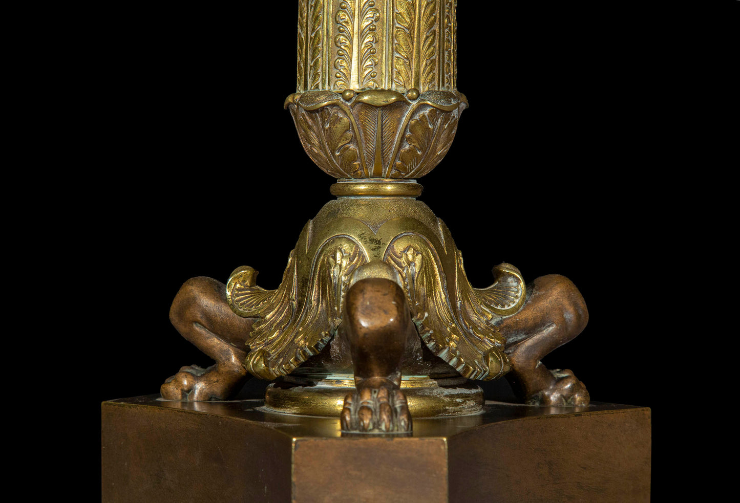 Fine 19th Century Bronze and Ormolu Table Lamp