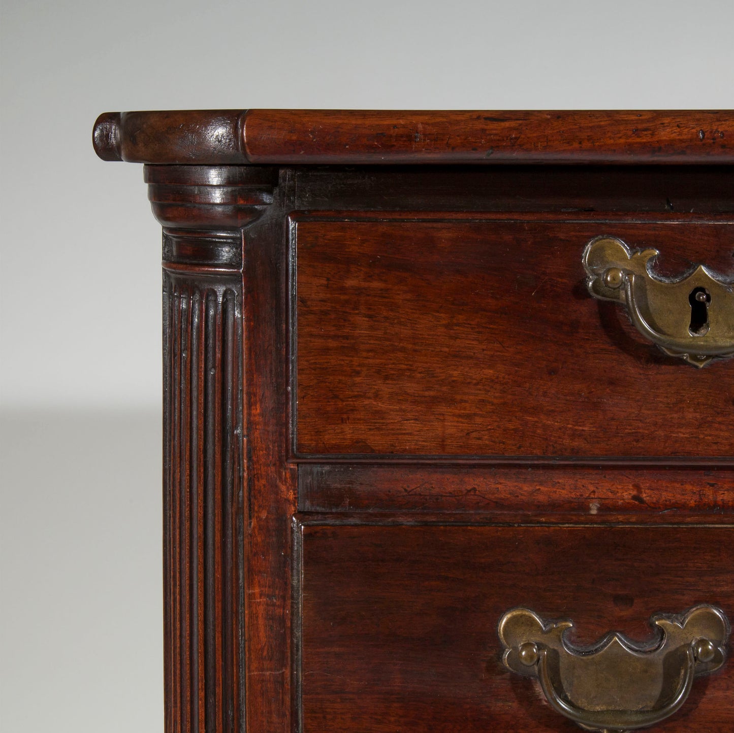 Fine George II Red Walnut Chest of Drawers
