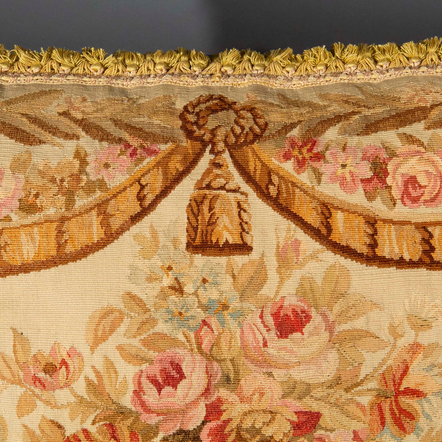 Large 18th Century Aubusson Tapestry Cushion