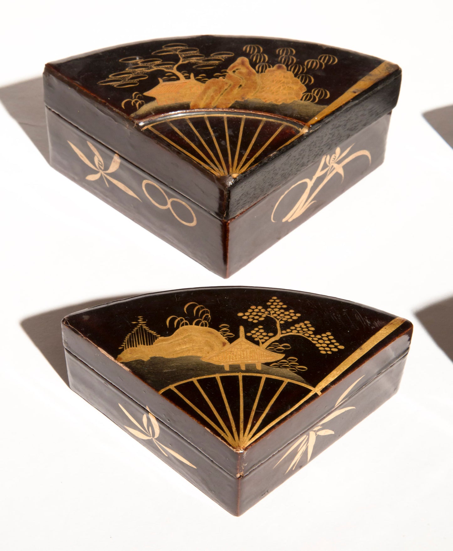 Set of Four Japanese Lacquer Boxes