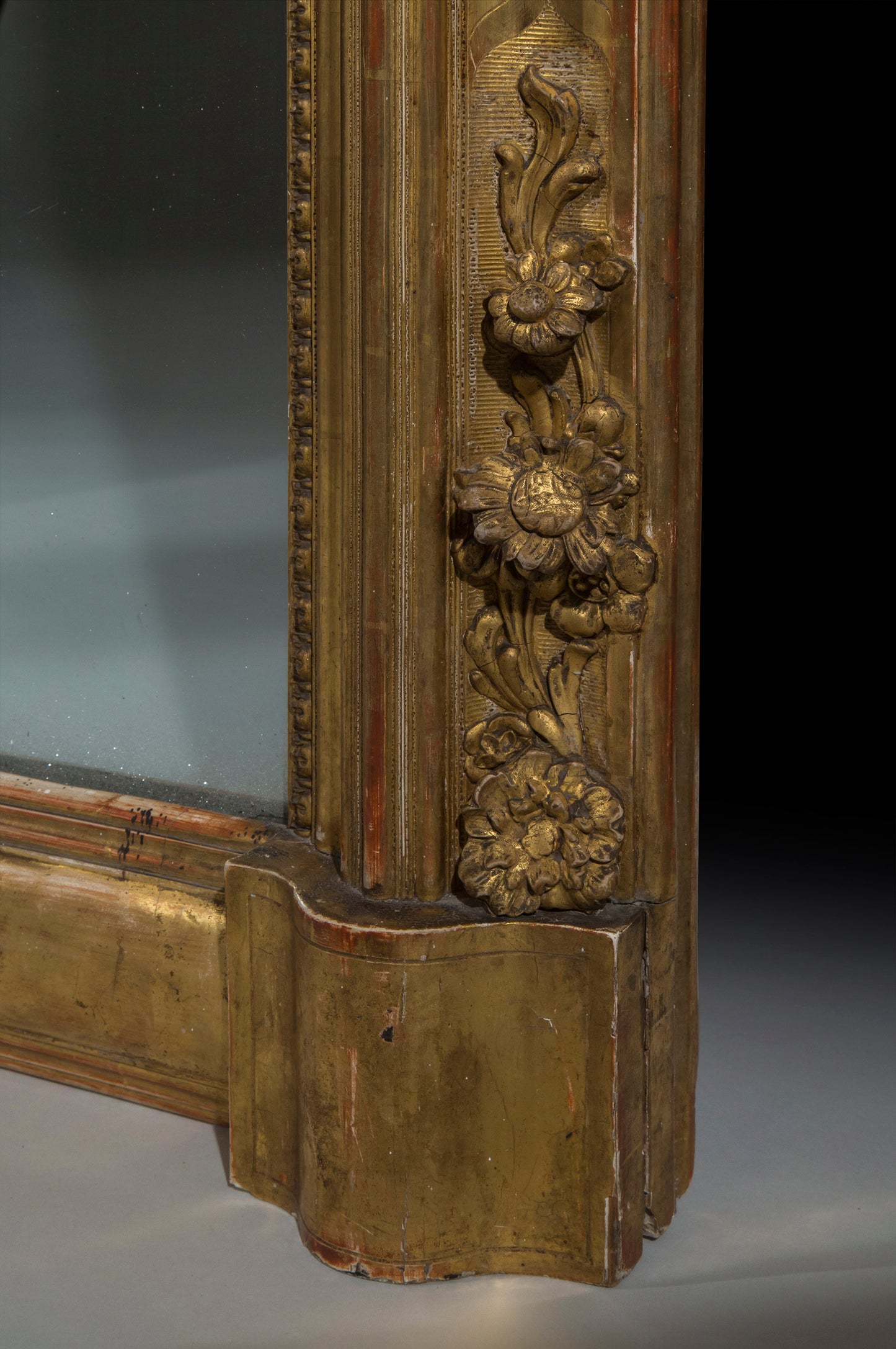 Fine 19th Century Gilded Overmantel Mirror