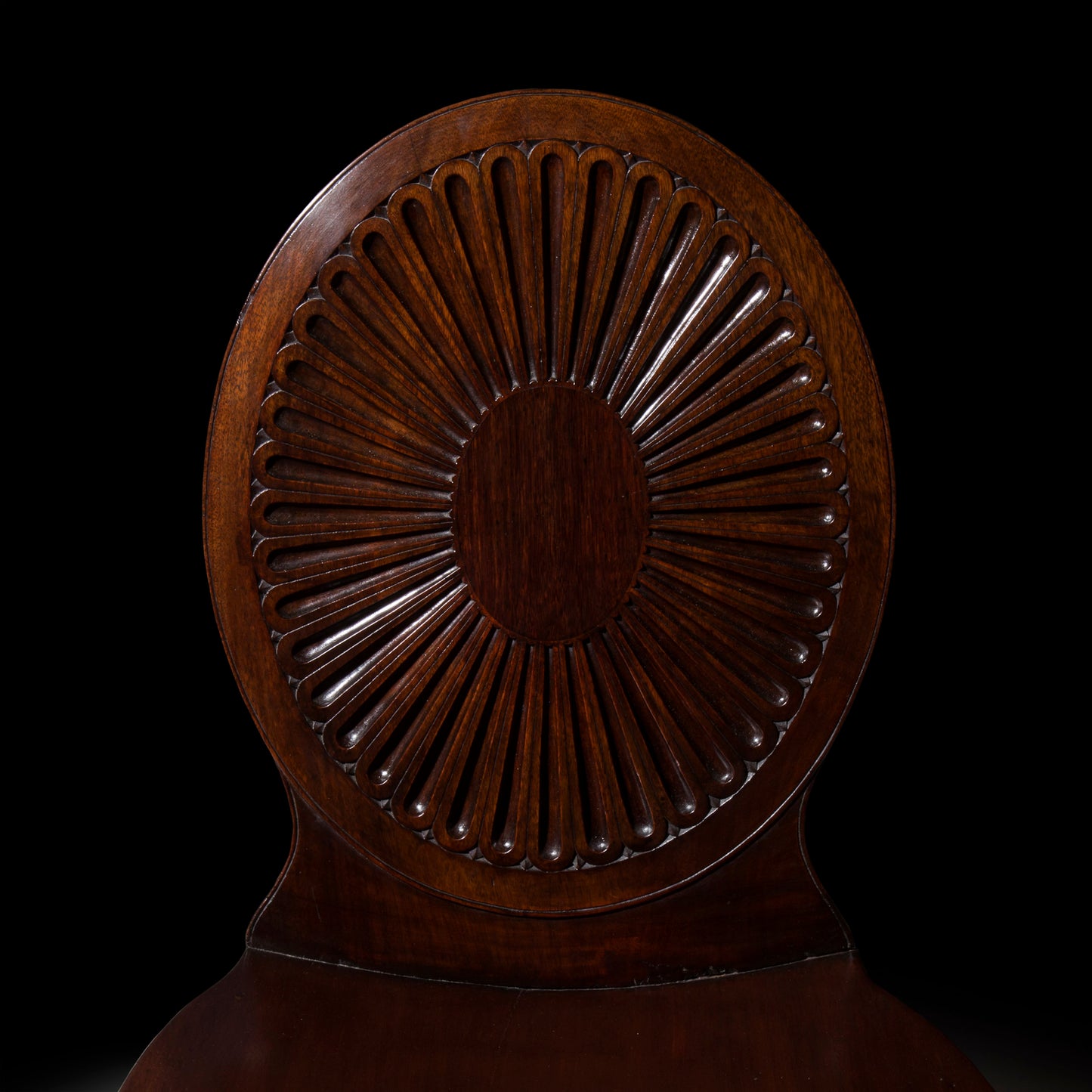 Pair Of George III Hall Chairs, manner of Mayhew and Ince