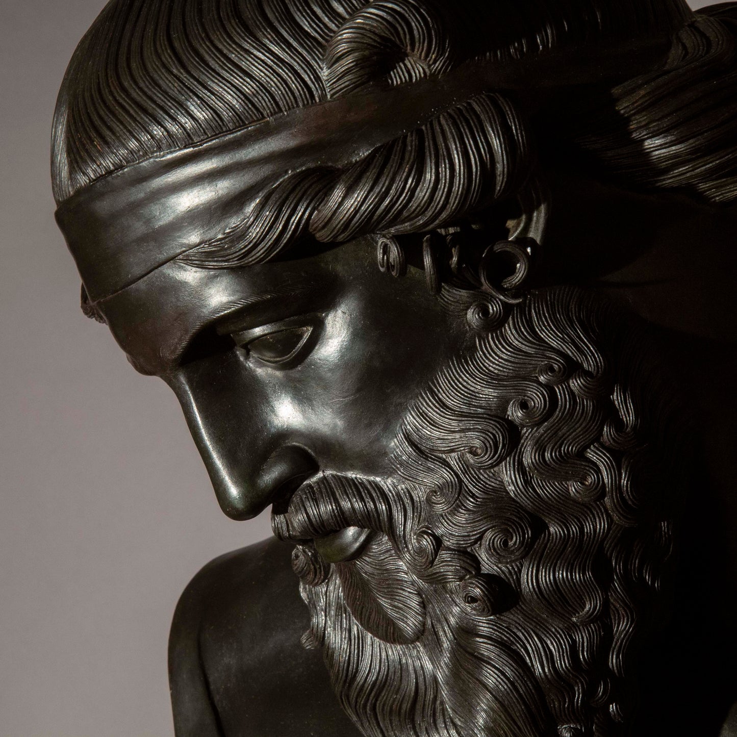 Grand Tour Bronze Bust of Dionysus of the Villa of the Papyri