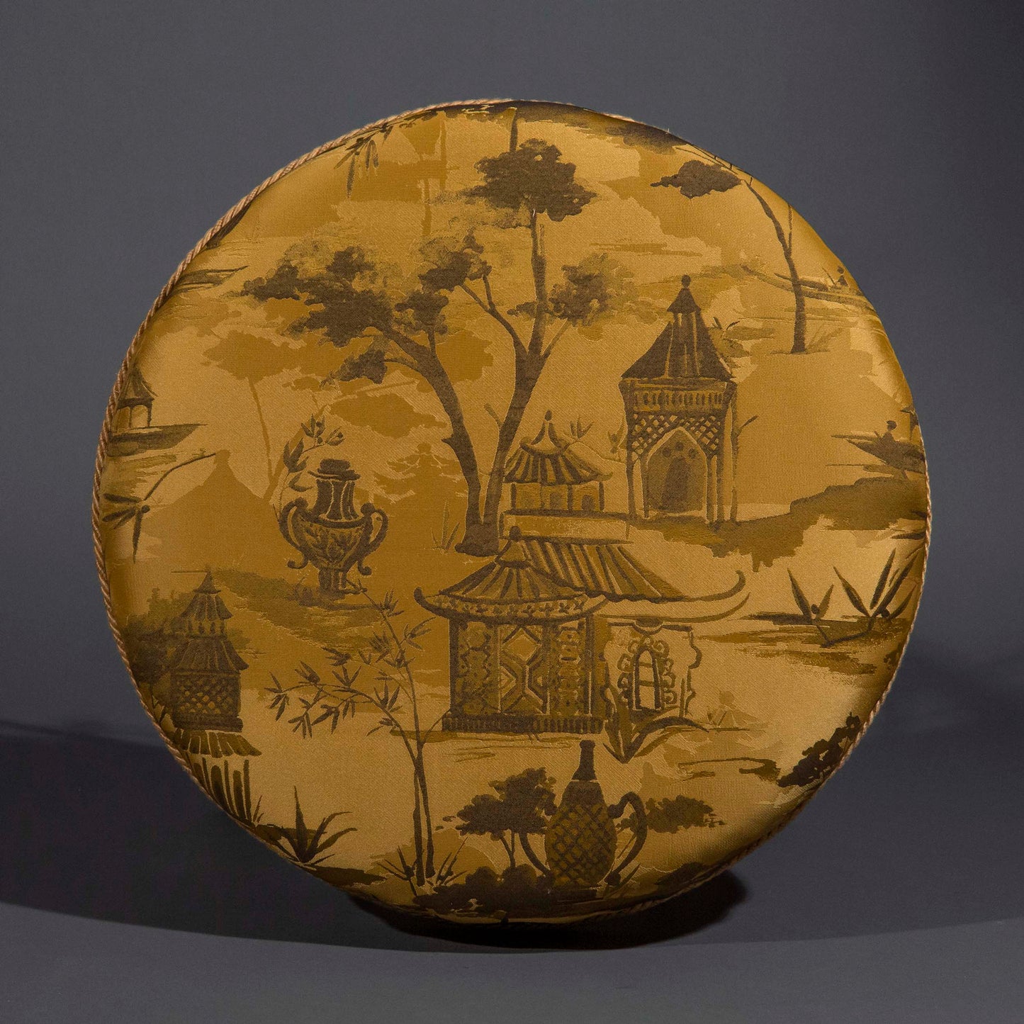 Antique Chinoiserie Faux-Bamboo Stool
