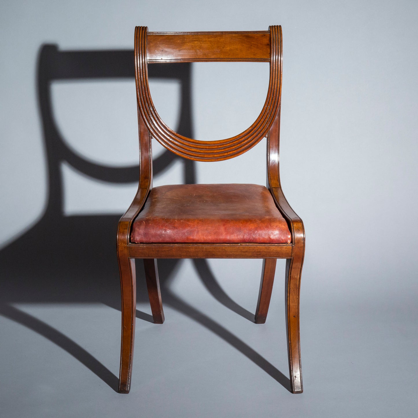 Set of Eight Regency Klismos Dining Chairs, attributed to Gillows