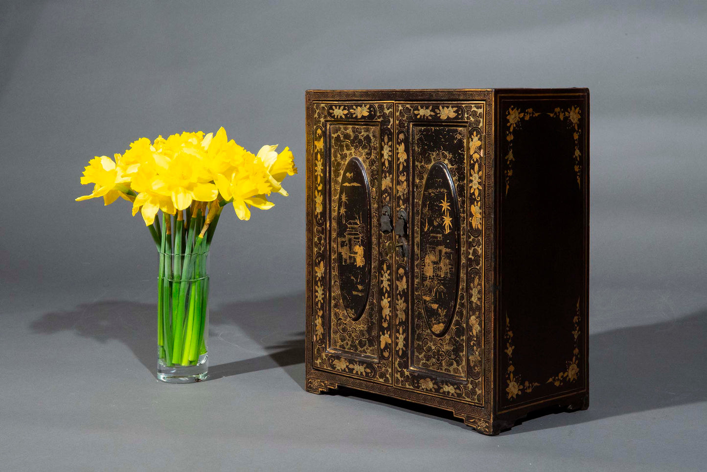 19th Century Chinese Lacquer Table Cabinet