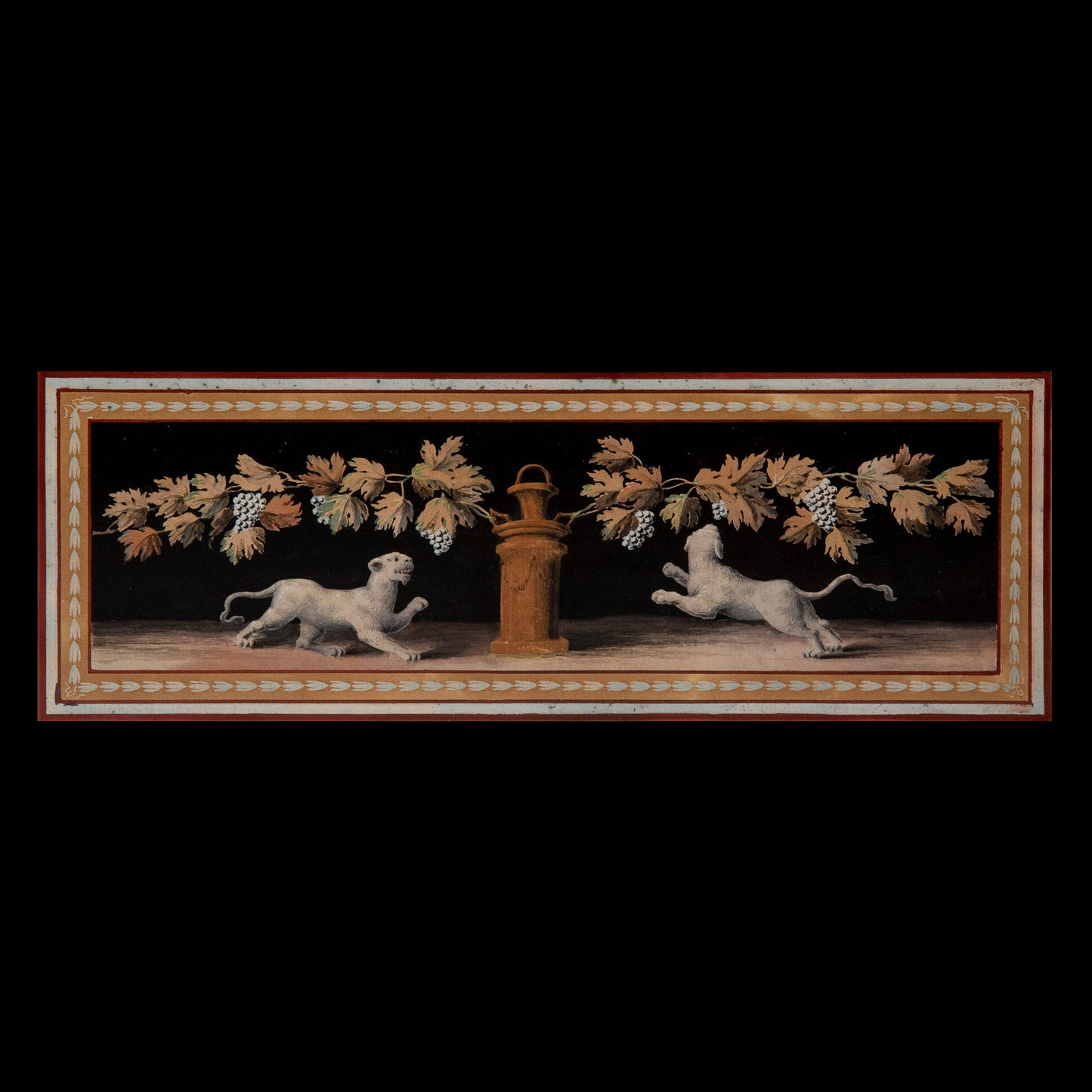 Pair of Michelangelo Maestri 'Pompeian' Gouaches