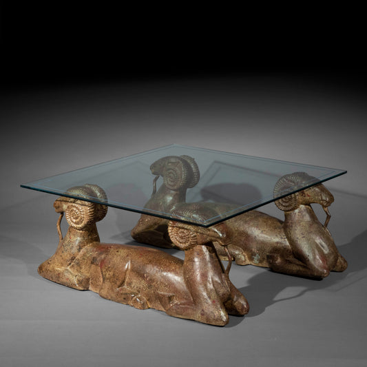 Unusual Oriental 'Tang Rams' Coffee Table