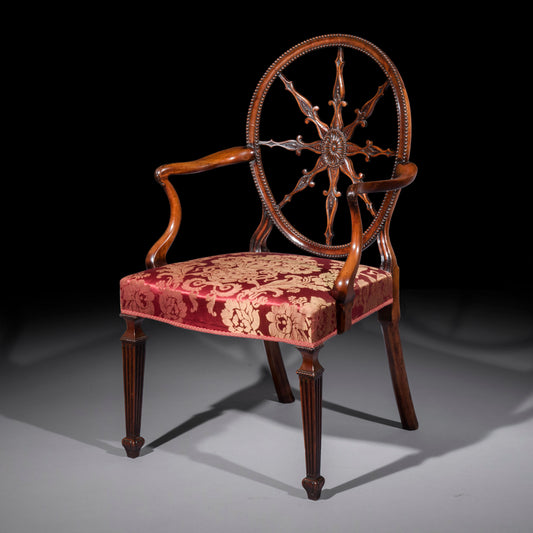 Fine George III Adam Period Neoclassical Armchair